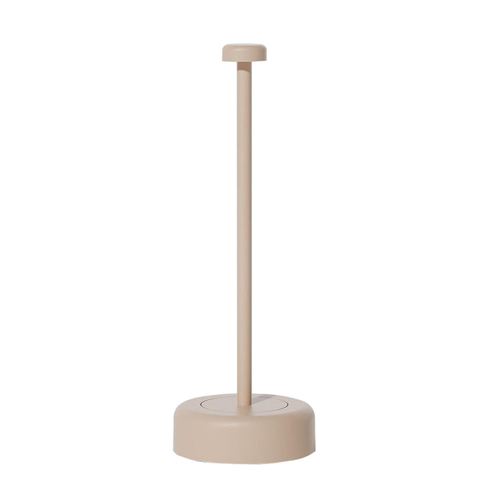 Lampara P/Mesa Luz Led Recargable 28.1 x 9.8cm Beige Deco
