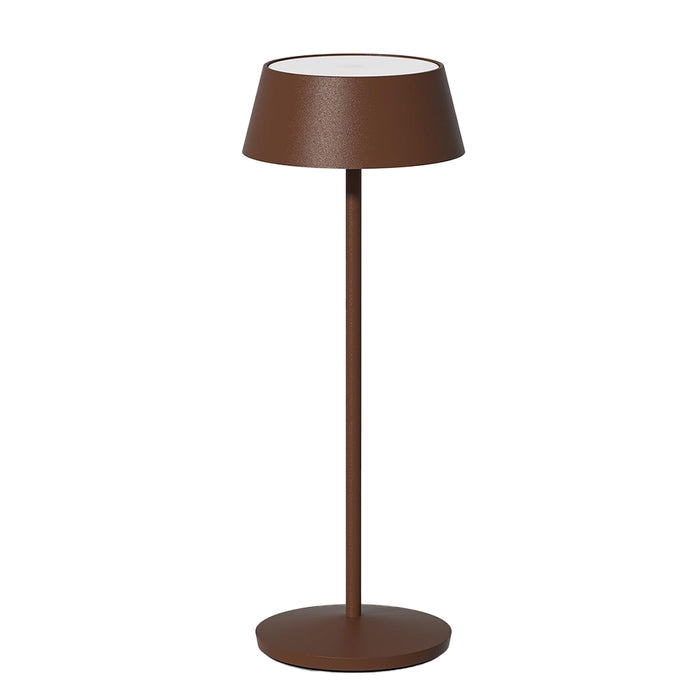 Lampara P/Mesa Luz Led Recargable 29.7 x 11cm Cafe Saturn