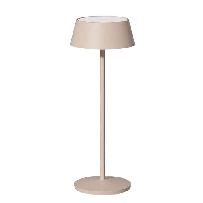 Lampara P/Mesa Luz Led Recargable 29.7 x 11cm Beige Saturn