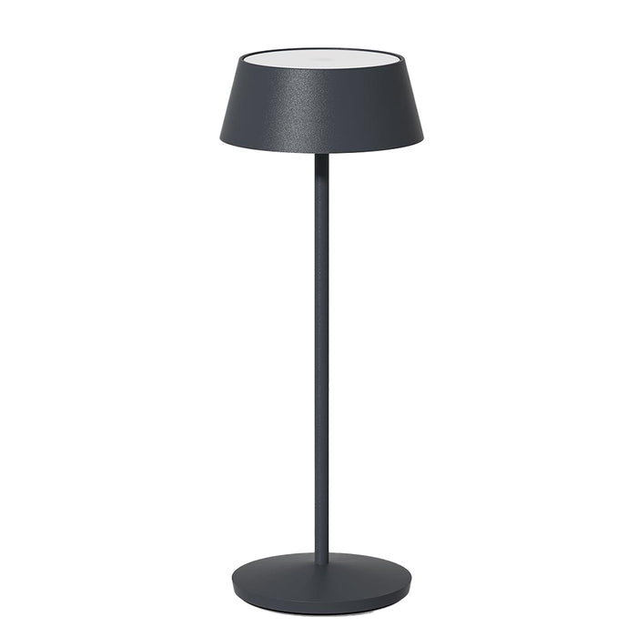 Lampara P/Mesa Luz Led Recargable 29.7 x 11cm Gris Saturn