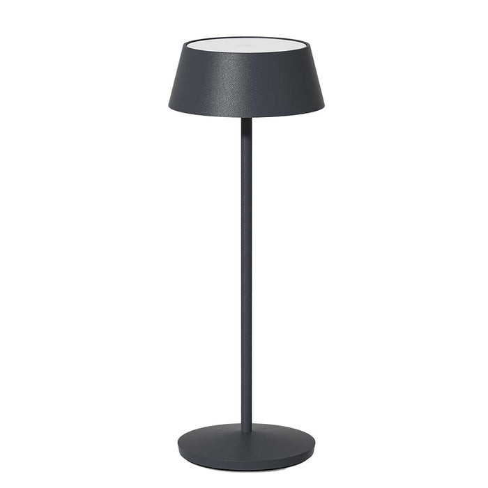 Lampara P/Mesa Luz Led Recargable 29.7 x 11cm Gris Saturn