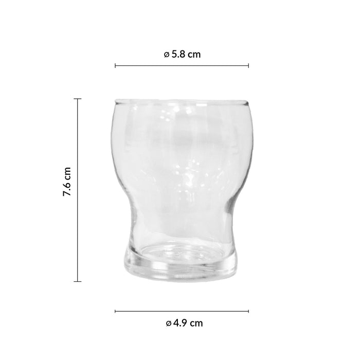 Vaso Mini 4 Oz (119ml) Vidrio Templado Stack