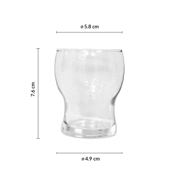 Vaso Mini 4 Oz (119ml) Vidrio Templado Stack