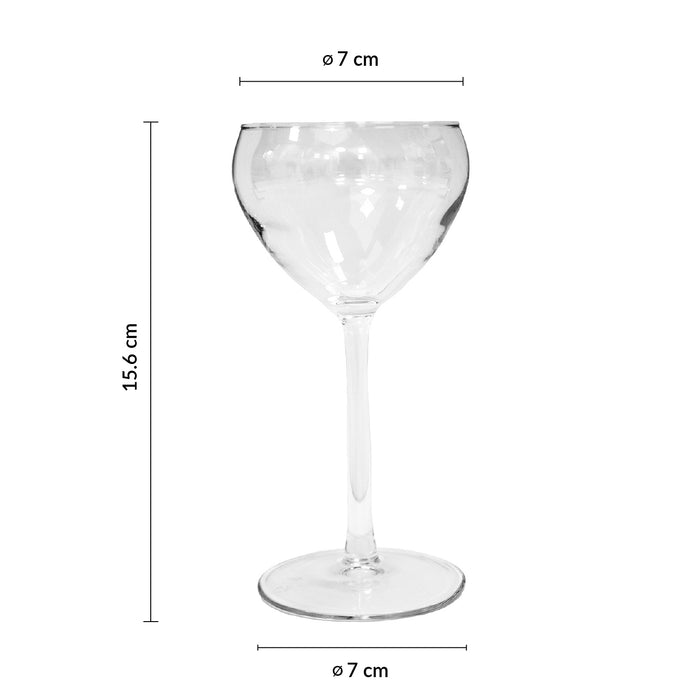 Copa Nick & Nora 5 1/4 Oz (155ml) Vidrio Cocktail
