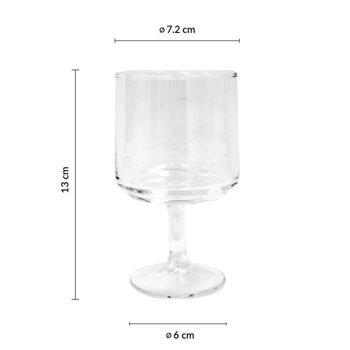 Copa Vino 8 1/4 Oz (244ml) Vidrio Templado T-Up Stack