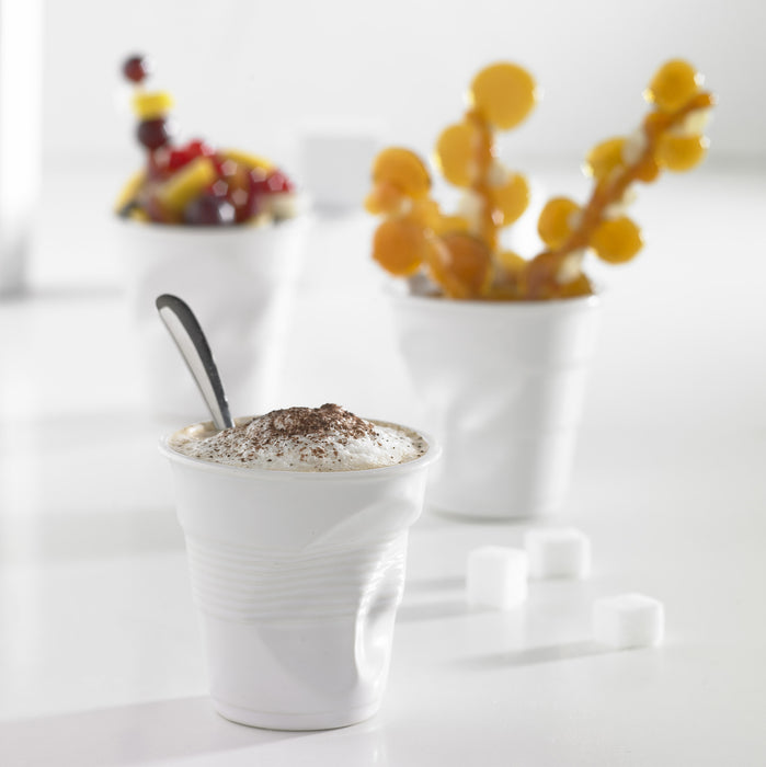 Vaso Arrugado Espresso 2 3/4 Oz (82ml) Blanco Froisses