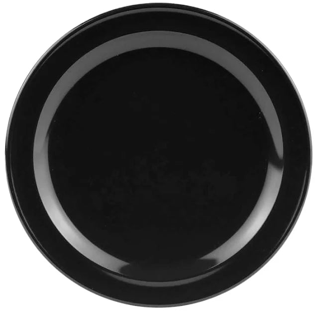 Plato Trinche 22.5 cm Melamina Negro