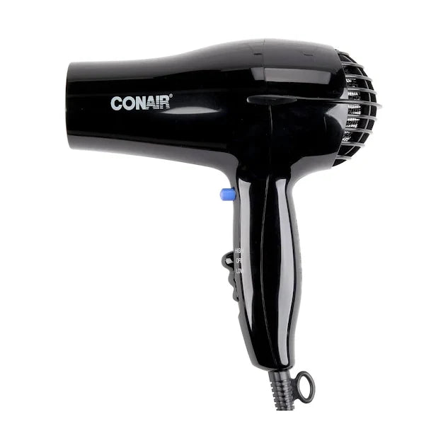 Secadora P/Cabello Compacta 1875 W 2 Temperaturas 2 Velocidades Negra