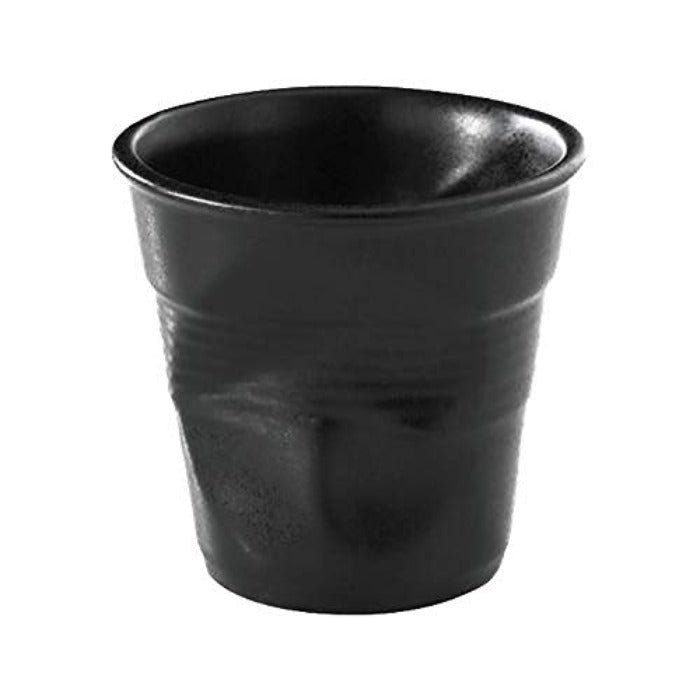 Vaso Arrugado Expresso 2 3/4 Oz (82ml) Negro Satin Froisses