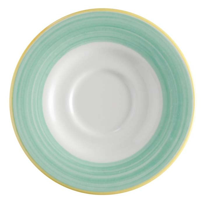 Plato para Taza Cafe 16 cm Calypso Verde   OUTLET