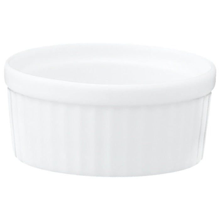 Ramekin Estriado 6 Oz (178ml) Arctic White