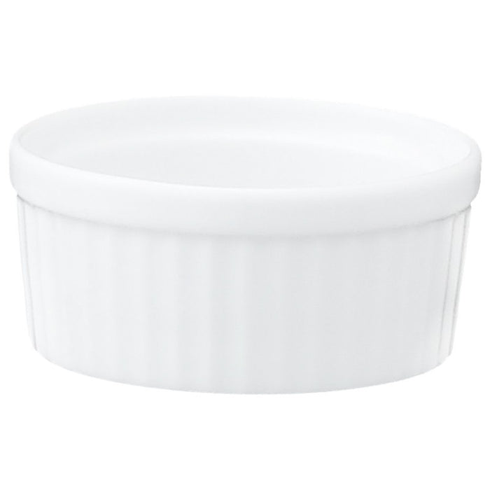 Ramekin Estriado 3 Oz (89ml) Arctic White