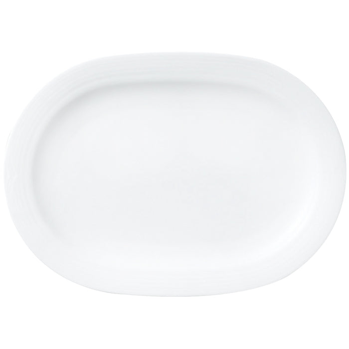 Plato Oval 31X22 cm Arctic White