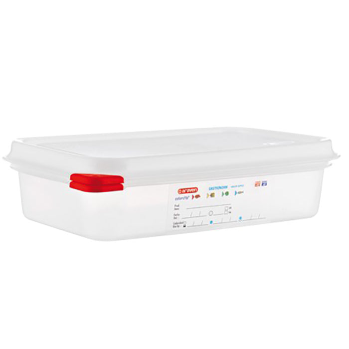 Inserto Tercio con Tapa Hermetica 2.5 Lt Polipropileno Blanco