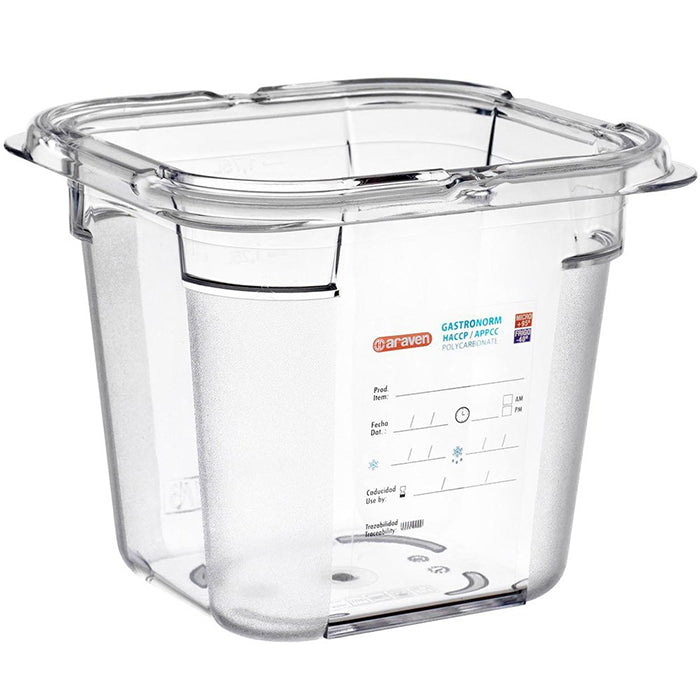 Contenedor Gn 1/6 2.15 Litros 17.6 X 16.2 X 15 Cm