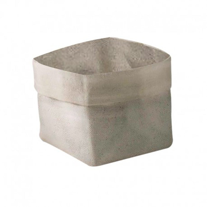 Canasta Para Pan Cuadrada 11 X 11 Cm Tela Color Natural