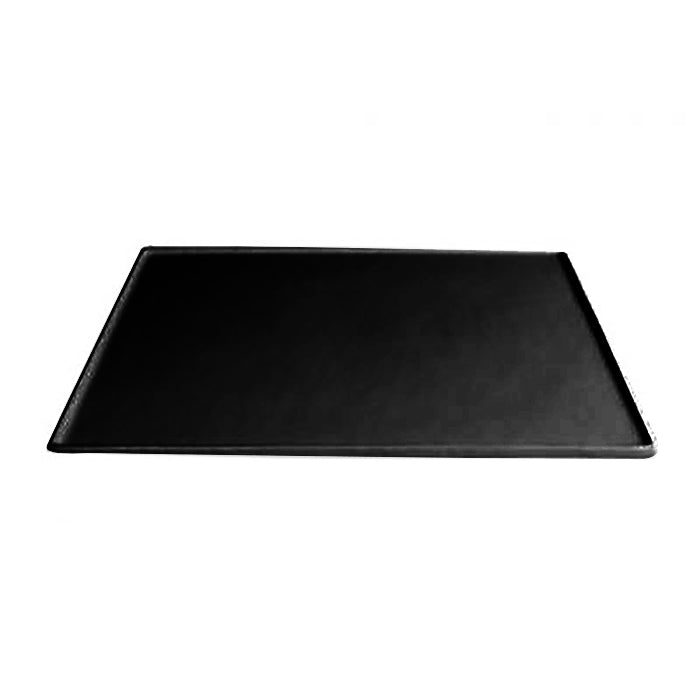 Charola Rectangular C/Ribete 21 X 17.5 X 1.5 Cm Aluminio Cubierto De Resina Negro