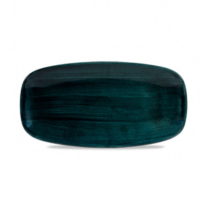 Plato Rectangular 29.8 X 15.3 cm Rustic Teal