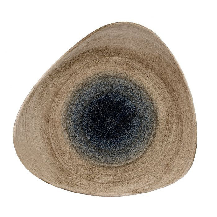 Plato Triangular 26.5 cm Bayou Stonecast Aqueous