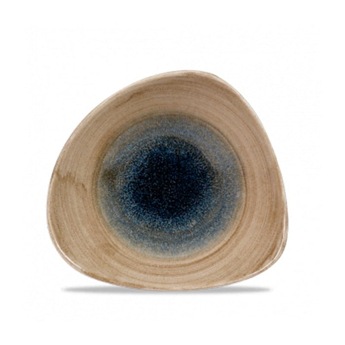Bowl Triangular 21 Oz (622ml) Bayou Stonecast Aqueous