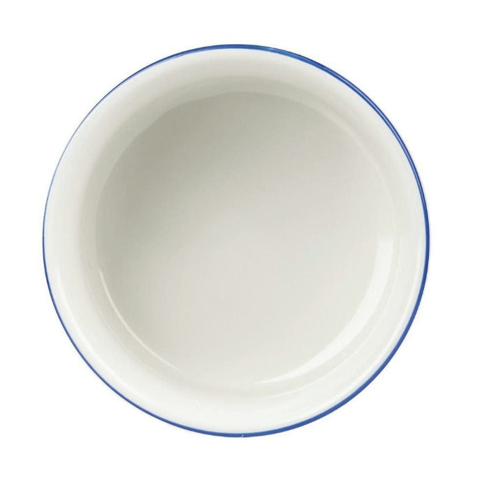 Bowl Coupe 2.5 L Ceramica Blanco Retro Blue