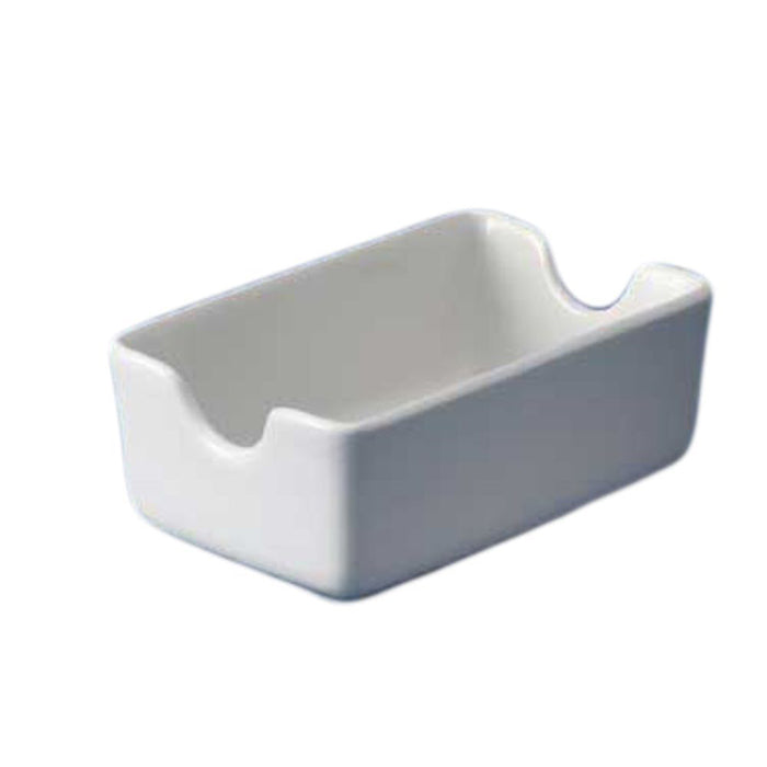 Azucarera Porta Sobres 11.7x7.3 Cm Ceramica Blanco Profile