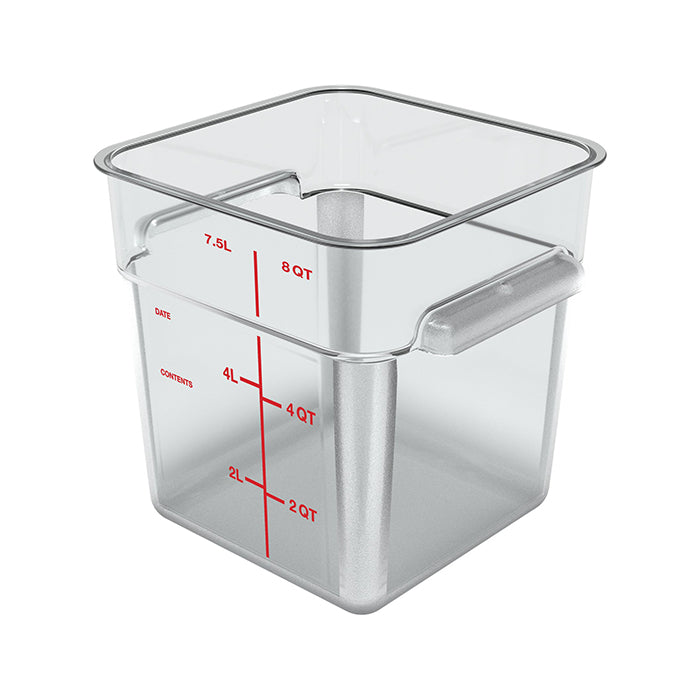 Contenedor Cuadrado 7.6 Lt 22.2X22.2X22.8 Cm