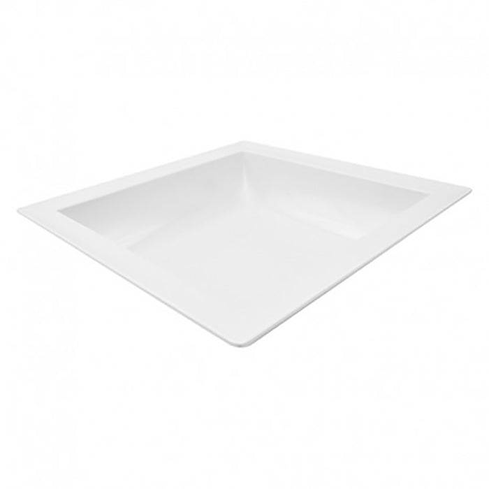 Bowl Cuadrado 5 Lt 37.5X37.5X9 Cm Melamina Blanco Dover