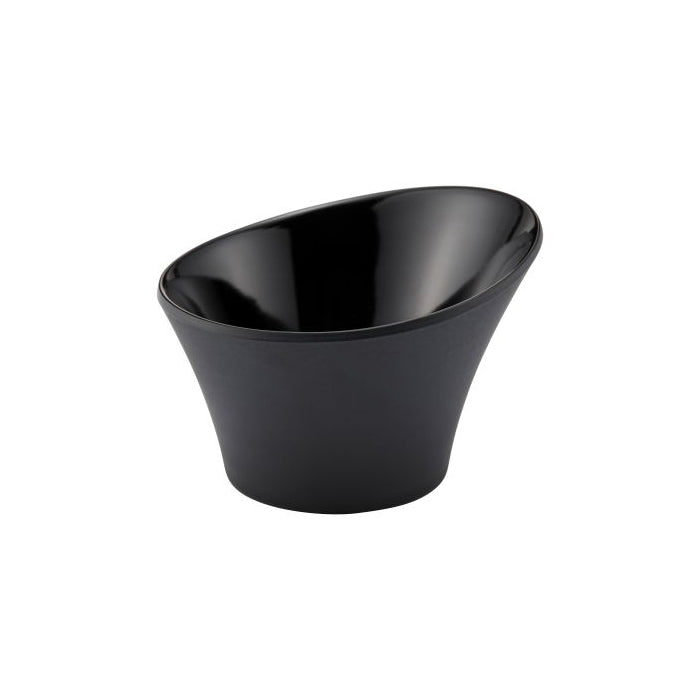Bowl Asimetrico 4 Oz (119ml) 94X9X64 Cm Melamina Color Negro Mate Reef