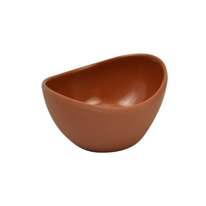 Bowl Oval Miniatura 2 Oz (60ml) Melamina Terracota Mate Reef