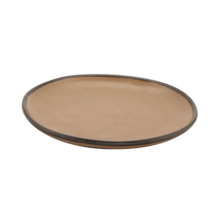 Plato Coupe Redondo 26.7 cm Taupe Pottery Market