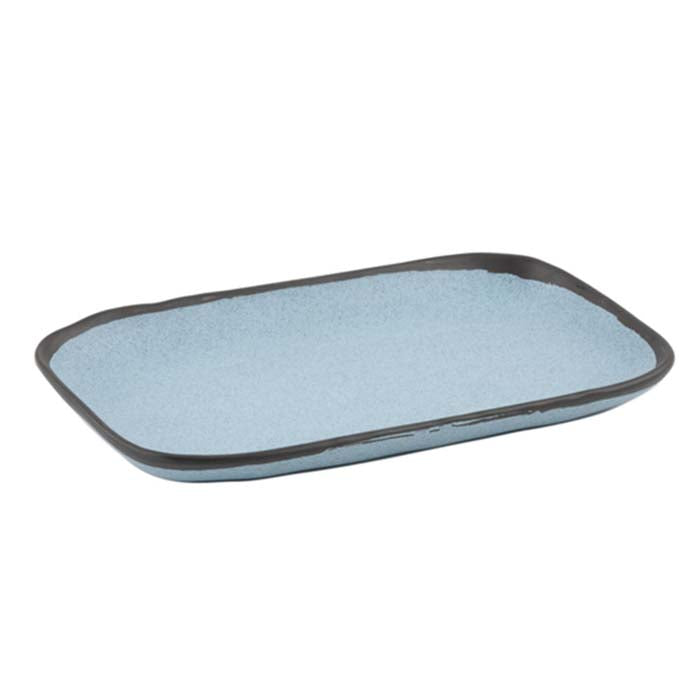 Plato Rectangular 30.5 X 19 cm Azul Pottery Market