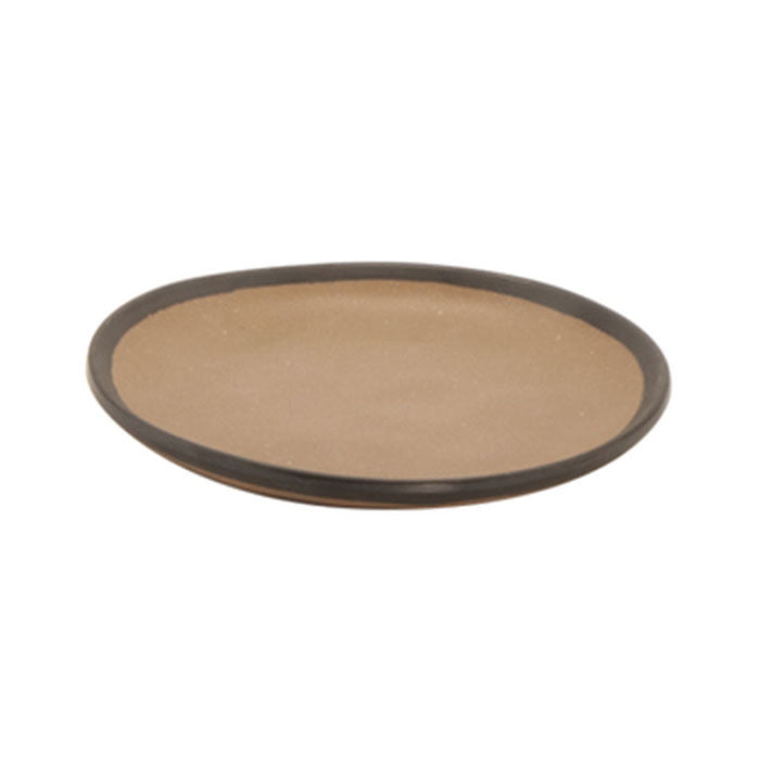Plato Coupe Redondo 23 cm Taupe Pottery Market