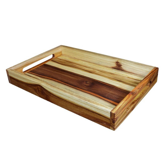 Charola Rectangular Madera Teca