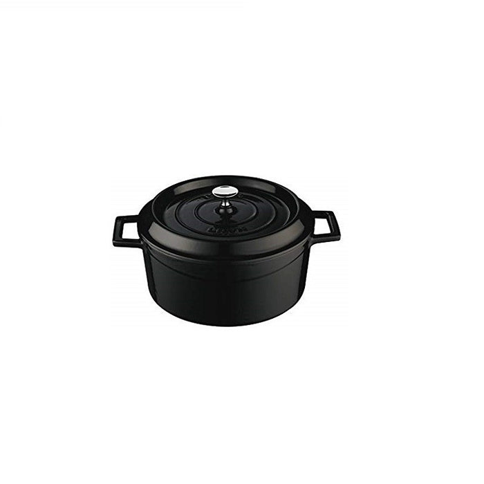 Cacerola Mini C/Tapa 11 3/4 Oz (326ml) 10 Cm Hierro Fundido Negro