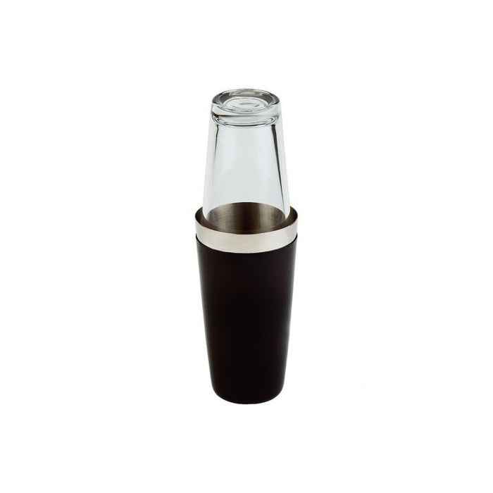 Boston Shaker Negro Con Vaso Vidrio