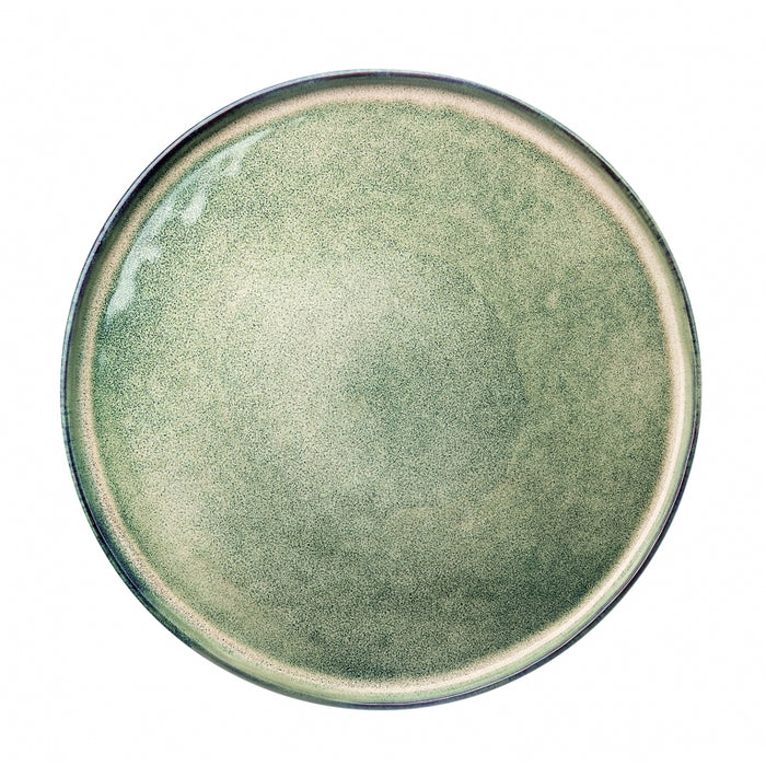 Plato Plano Con Borde 26.5 cm Verde Orange Maui