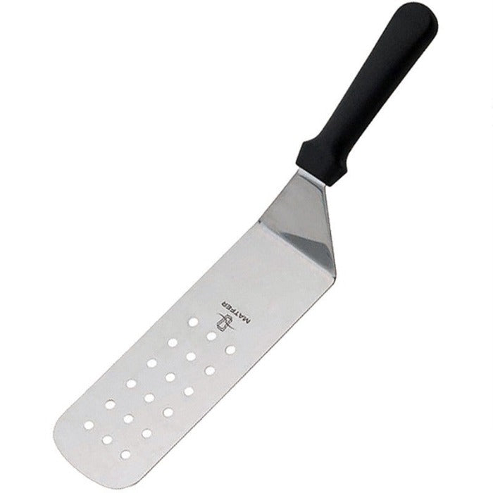 Volteador Hoja Perforada 20 cm Mango Negro