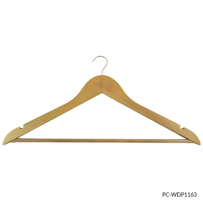 Gancho Madera Plano 1 Cm Color Natural con Baston Antideslizante