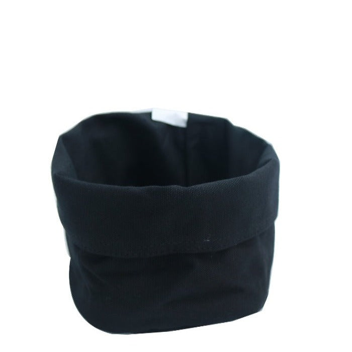 Canasta Para Pan Cuadrada 17 X14 cm Tela Negra