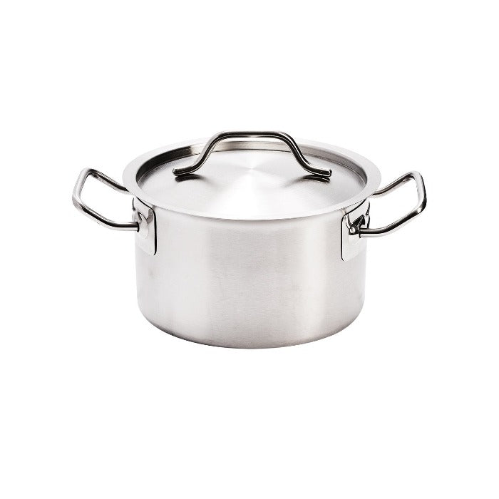 Cacerola con Tapa 3.8 Lt Acero Inoxidable