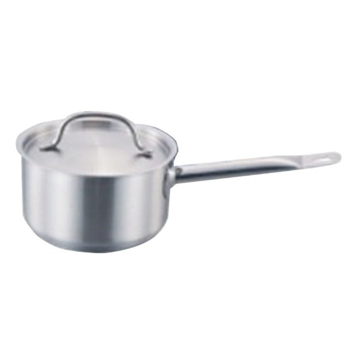 Cazo Recto con Tapa 1.9 Lt Acero Inoxidable
