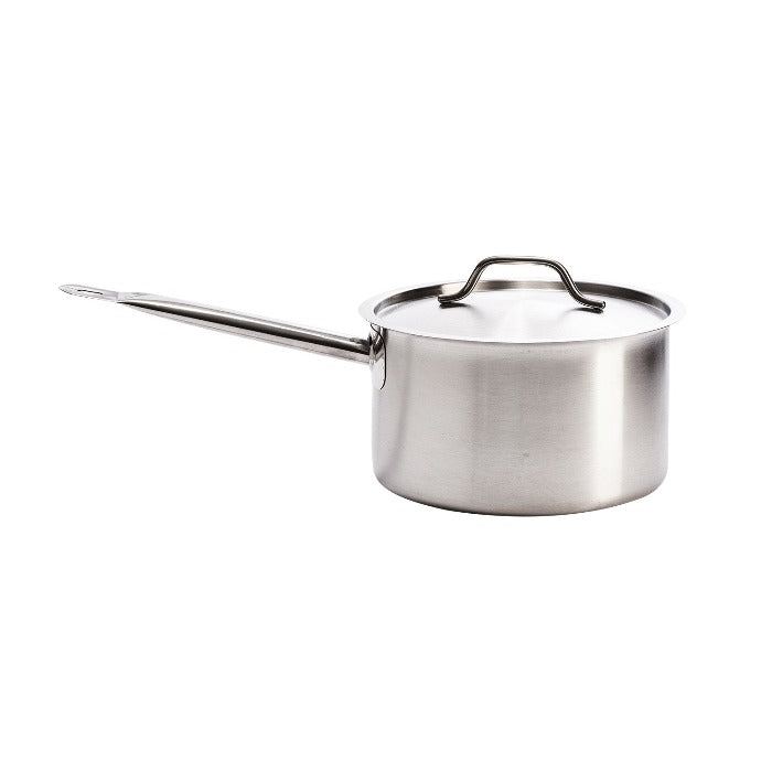 Cazo Recto con Tapa 24 cm 6.3 Lt Acero Inoxidable