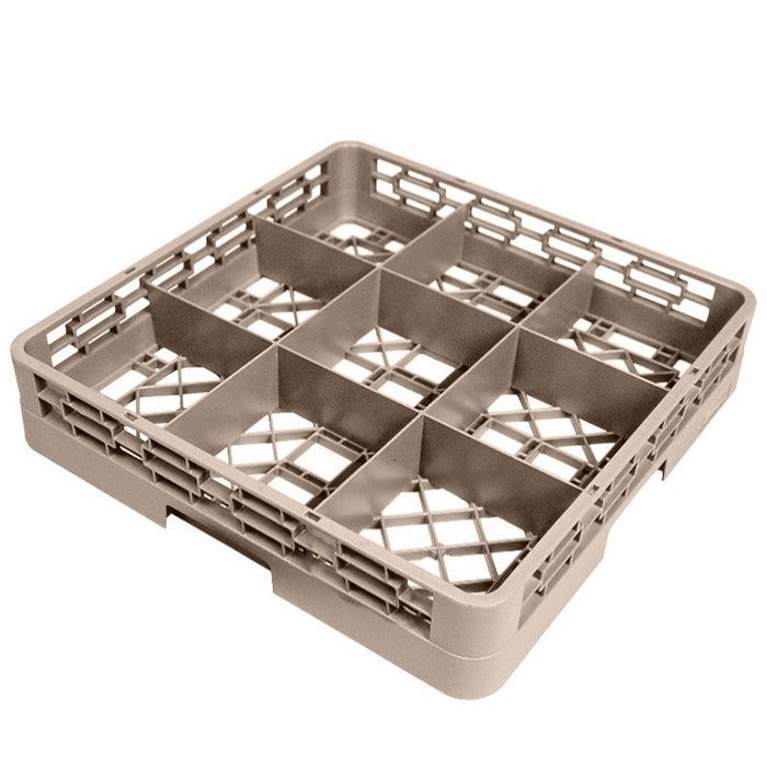 Canastilla C/9 Compartimentos 51 X 51 X 10 Cm Plastico Cafe