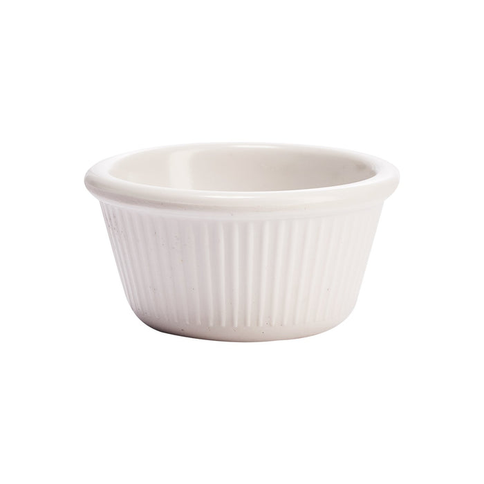 Ramekin Estriado 3 Oz (89ml)  Melamina Blanco