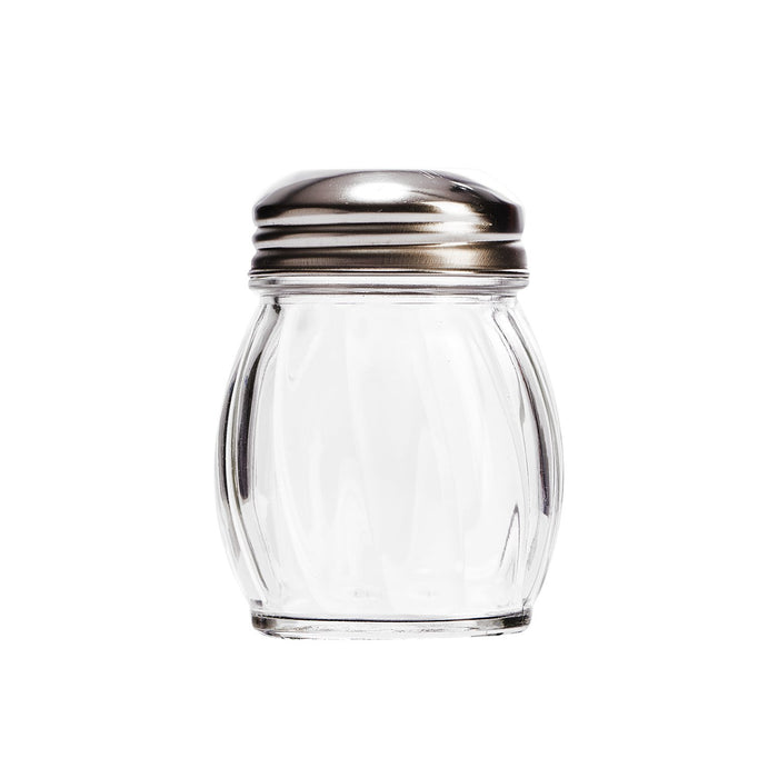 Espolvoreador para Queso Vidrio 6 Oz (178ml) Tapa Acero Inoxidable