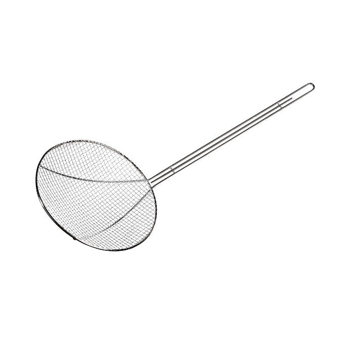 Espumadera Reforzada 16.5 cm Malla Fina Acero Niquelado