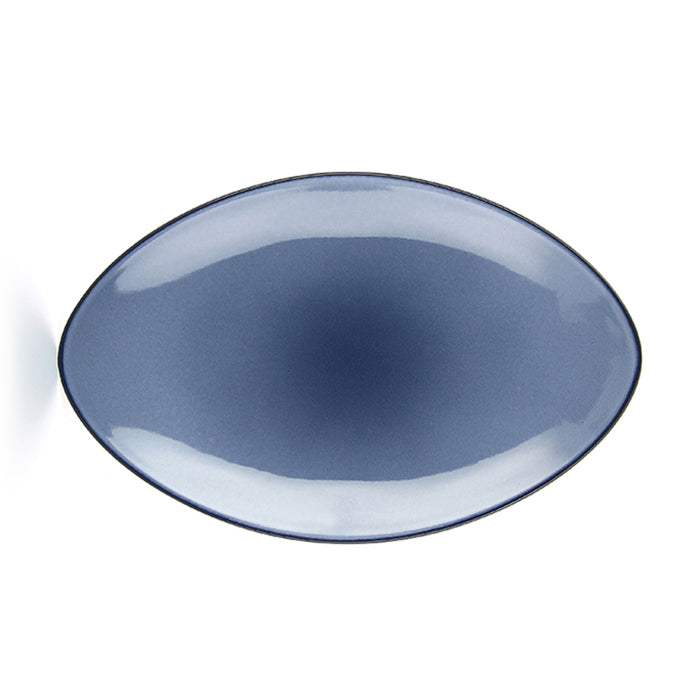 Plato Oval 35 cm Azul Equinoxe