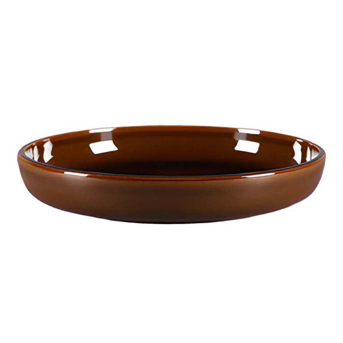 Plato Plano Con Borde Alto 20 cm Cafe Honey Ease