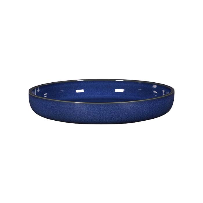Plato Plano Con Borde Alto 24 cm Azul Cobalt Ease